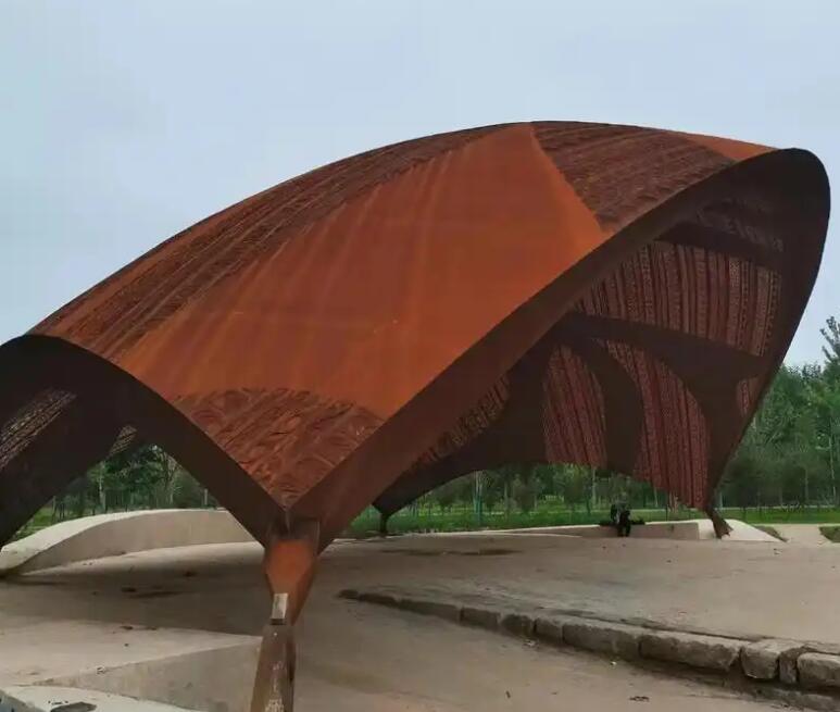 辽源耐候钢幕墙案例